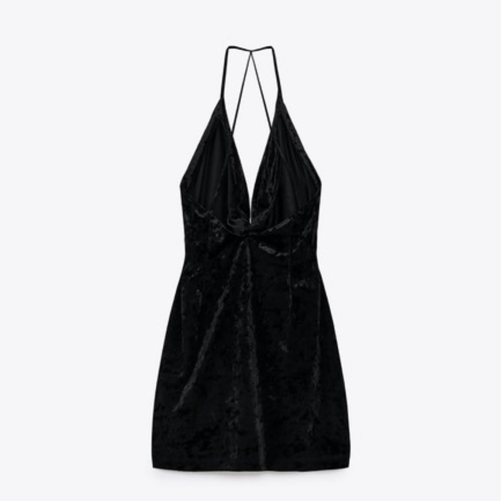 NWT ZARA VELVET NIGHT OUT DRESS SZ SM